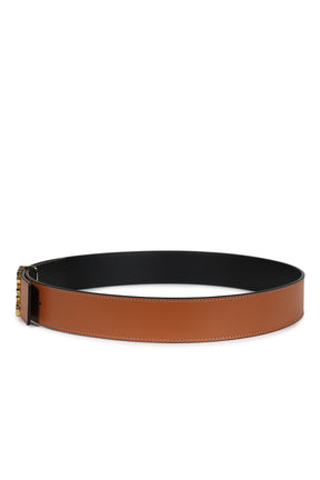 ANAGRAM REVERSIBLE 4CM BELT / TAN BLK GLD