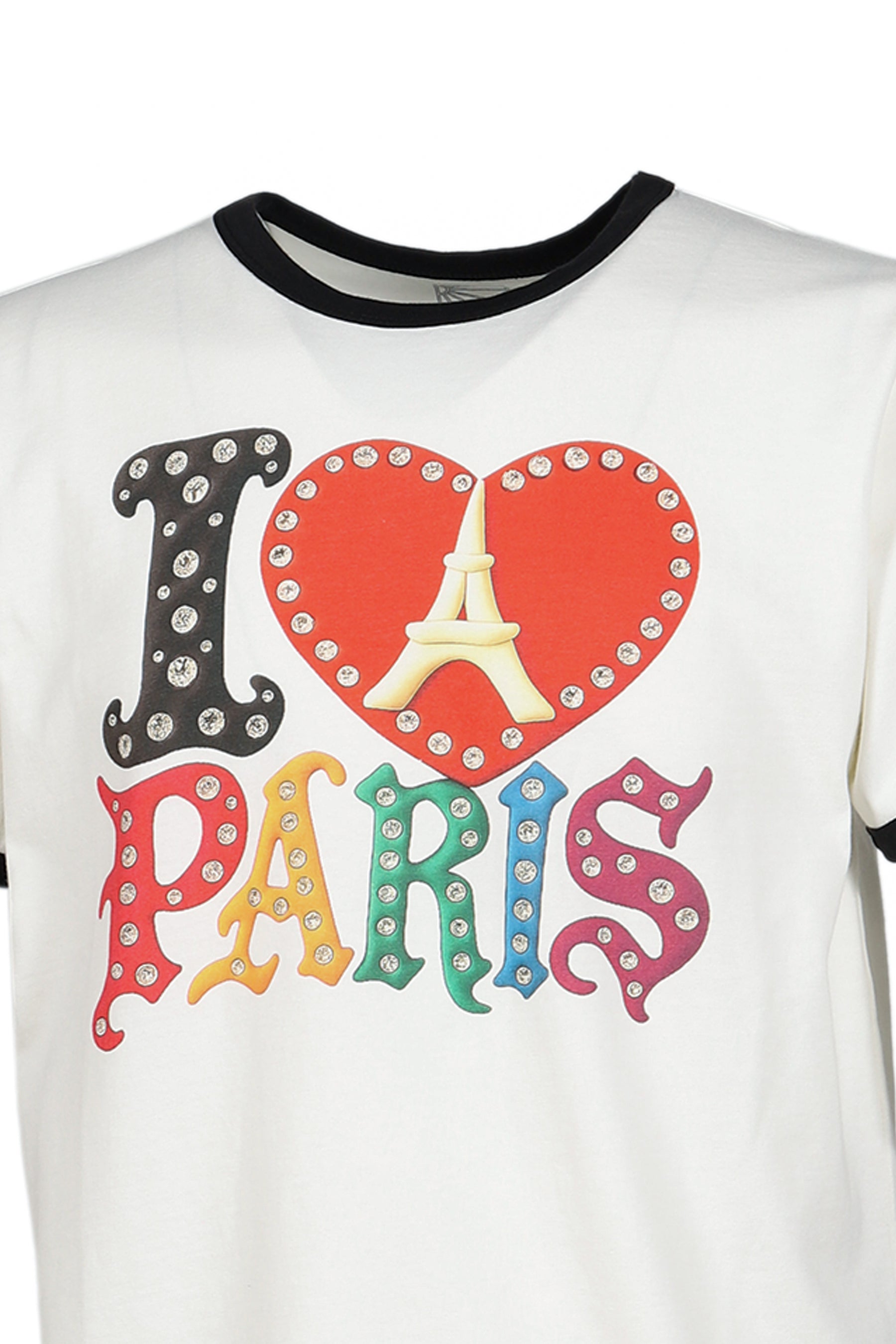 MEN JEWEL RINGER TEE SHIRT / OFF WHT