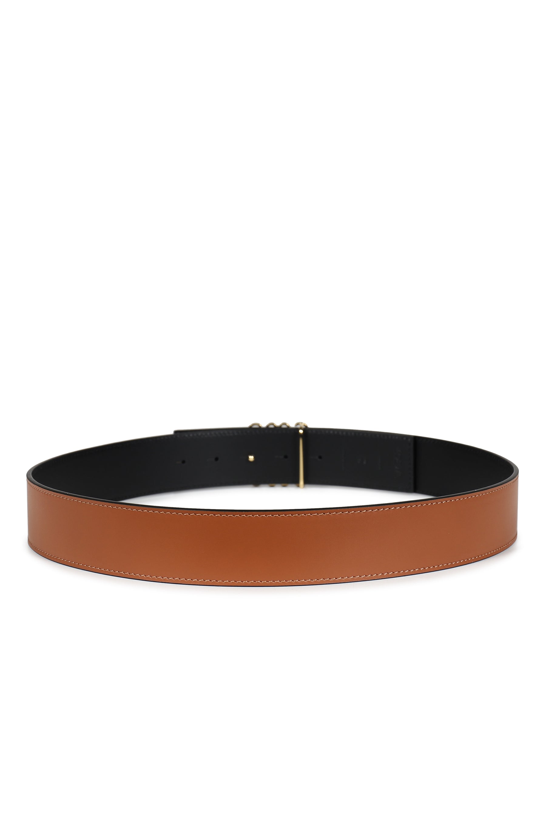 ANAGRAM REVERSIBLE 4CM BELT / TAN BLK GLD