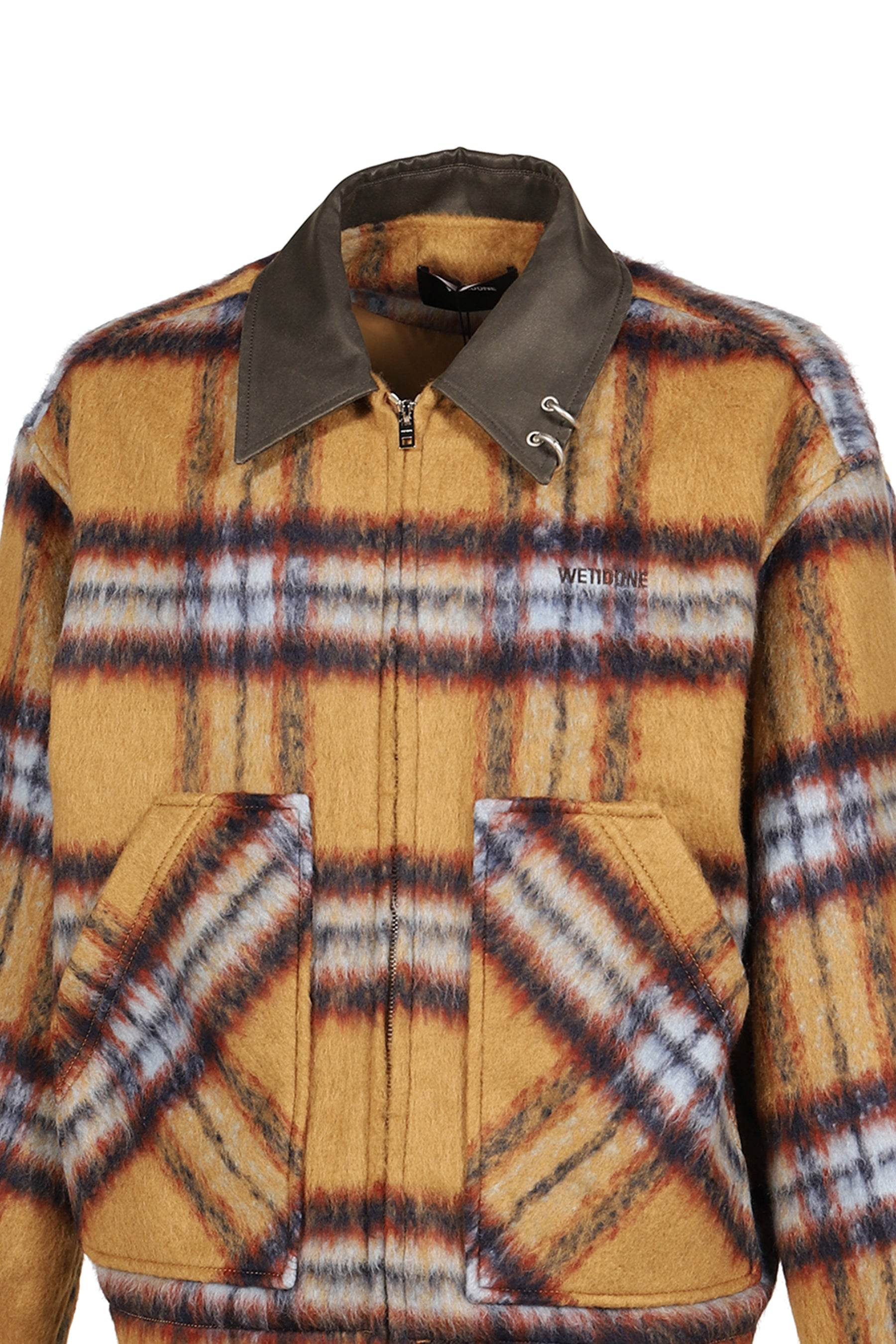 CAMEL CHECK PATTERN JACKET / CAMEL