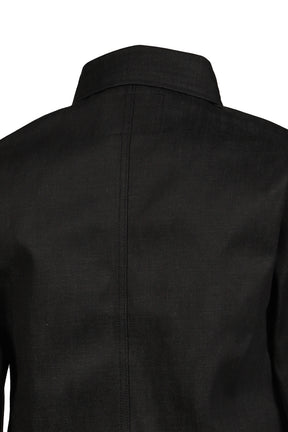 RH CROPPED DENIM SHIRT / RAW BLK