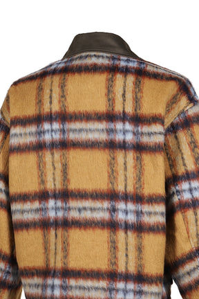 CAMEL CHECK PATTERN JACKET / CAMEL
