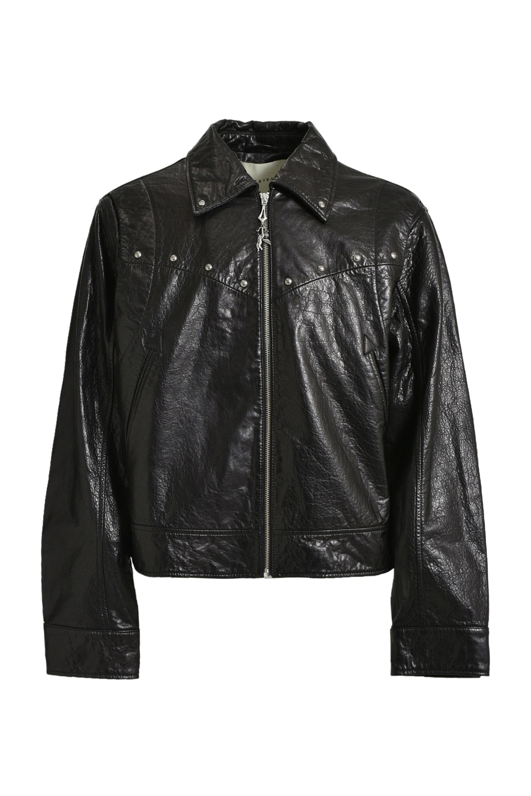 WESLEY LEATHER JACKET / BLK