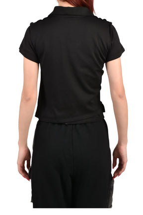 SHRUNKEN DOUBLE POLO / BLK