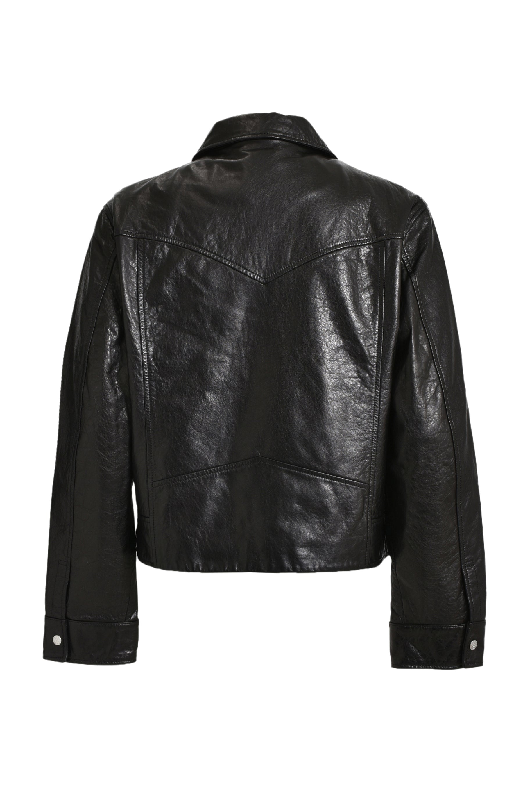 WESLEY LEATHER JACKET / BLK