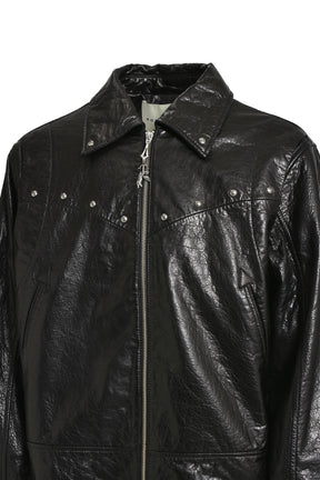 WESLEY LEATHER JACKET / BLK