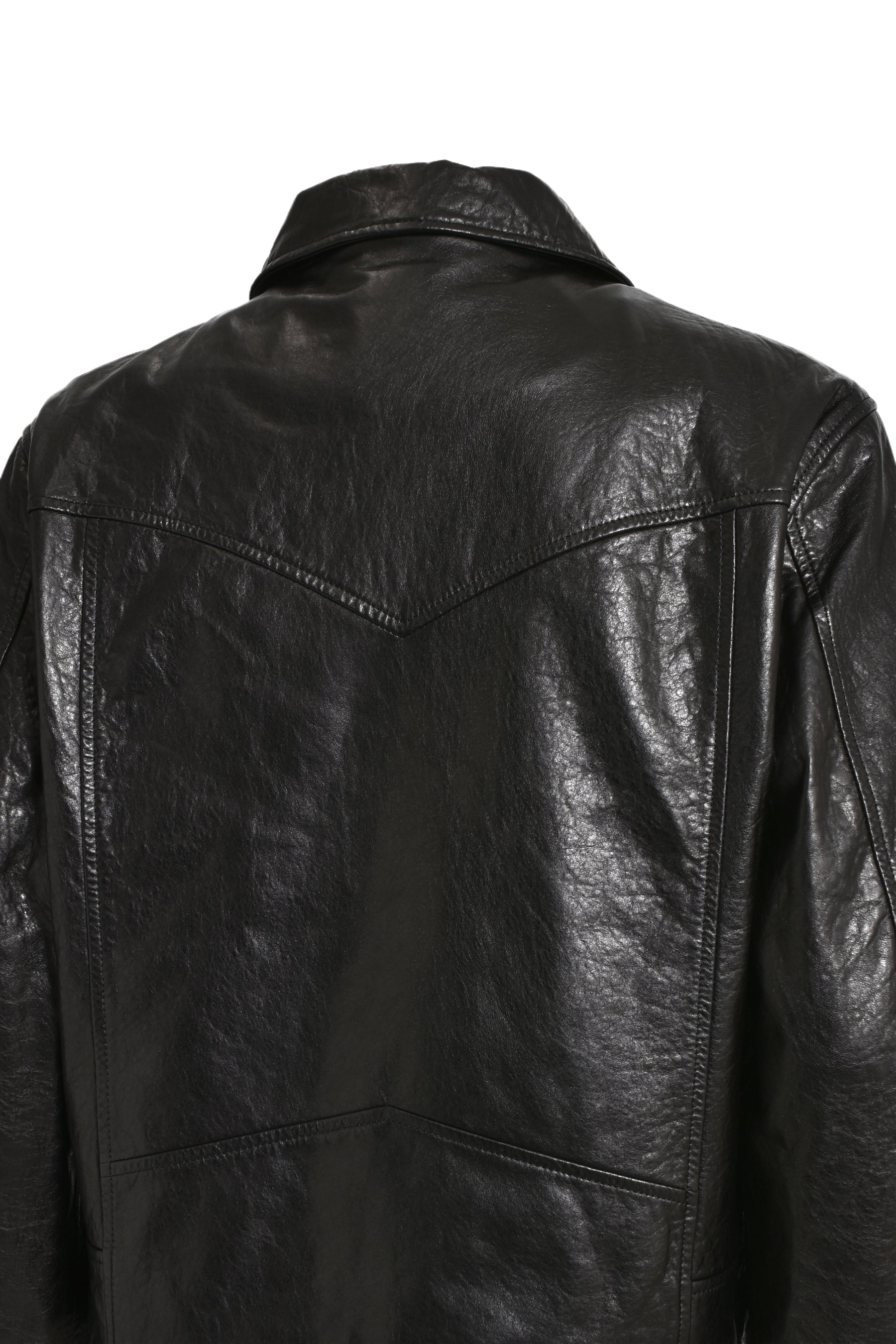 WESLEY LEATHER JACKET / BLK