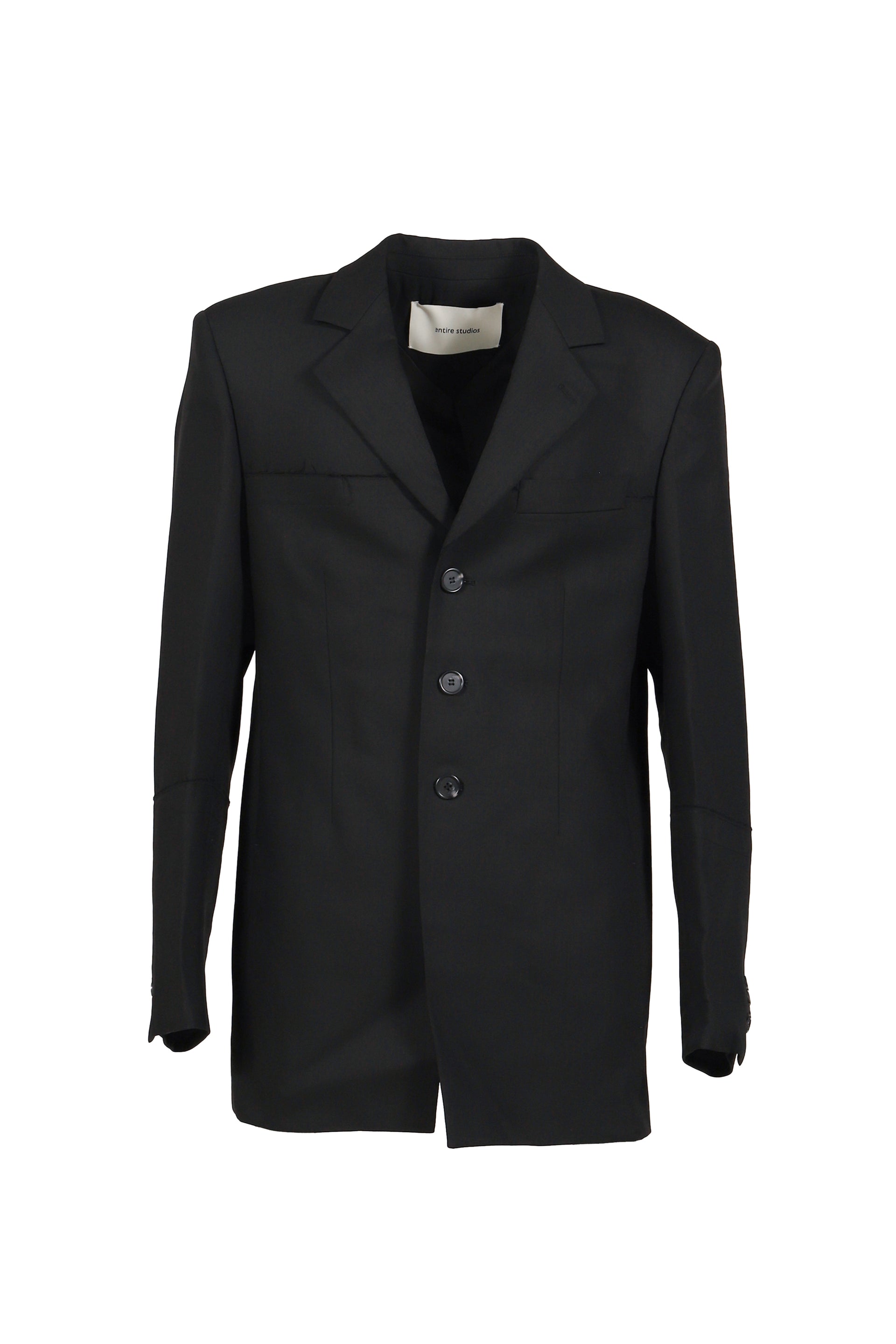 SINGLE BREASTED JACKET / BLK