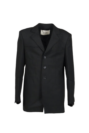 SINGLE BREASTED JACKET / BLK