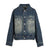 DENIM LACE JACKET / BLU