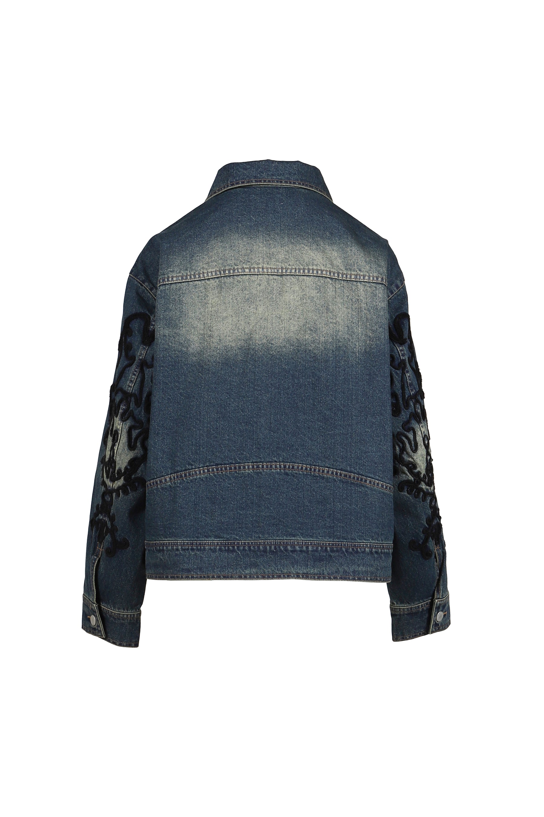 DENIM LACE JACKET / BLU