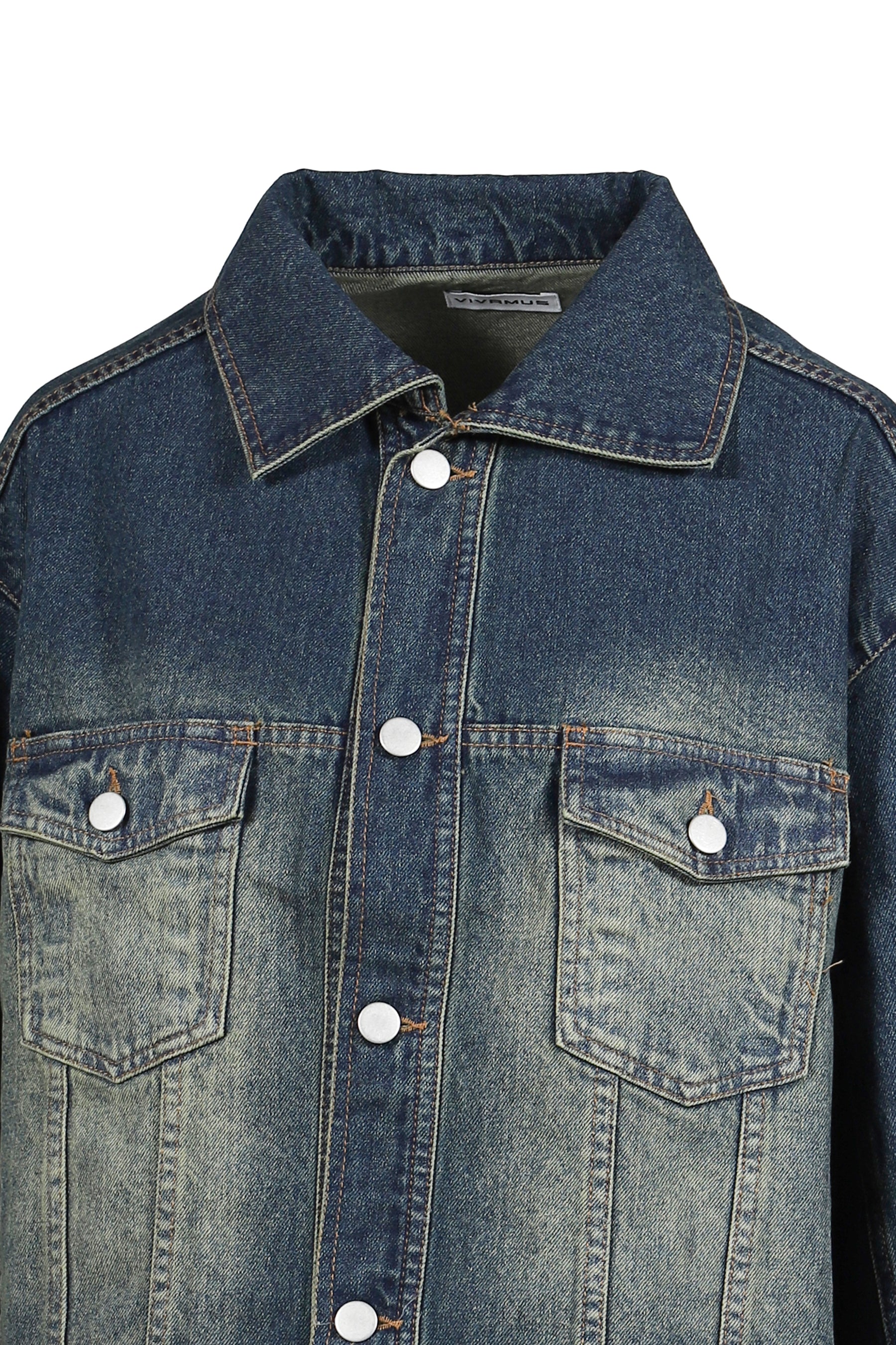 DENIM LACE JACKET / BLU