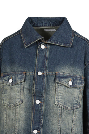 DENIM LACE JACKET / BLU