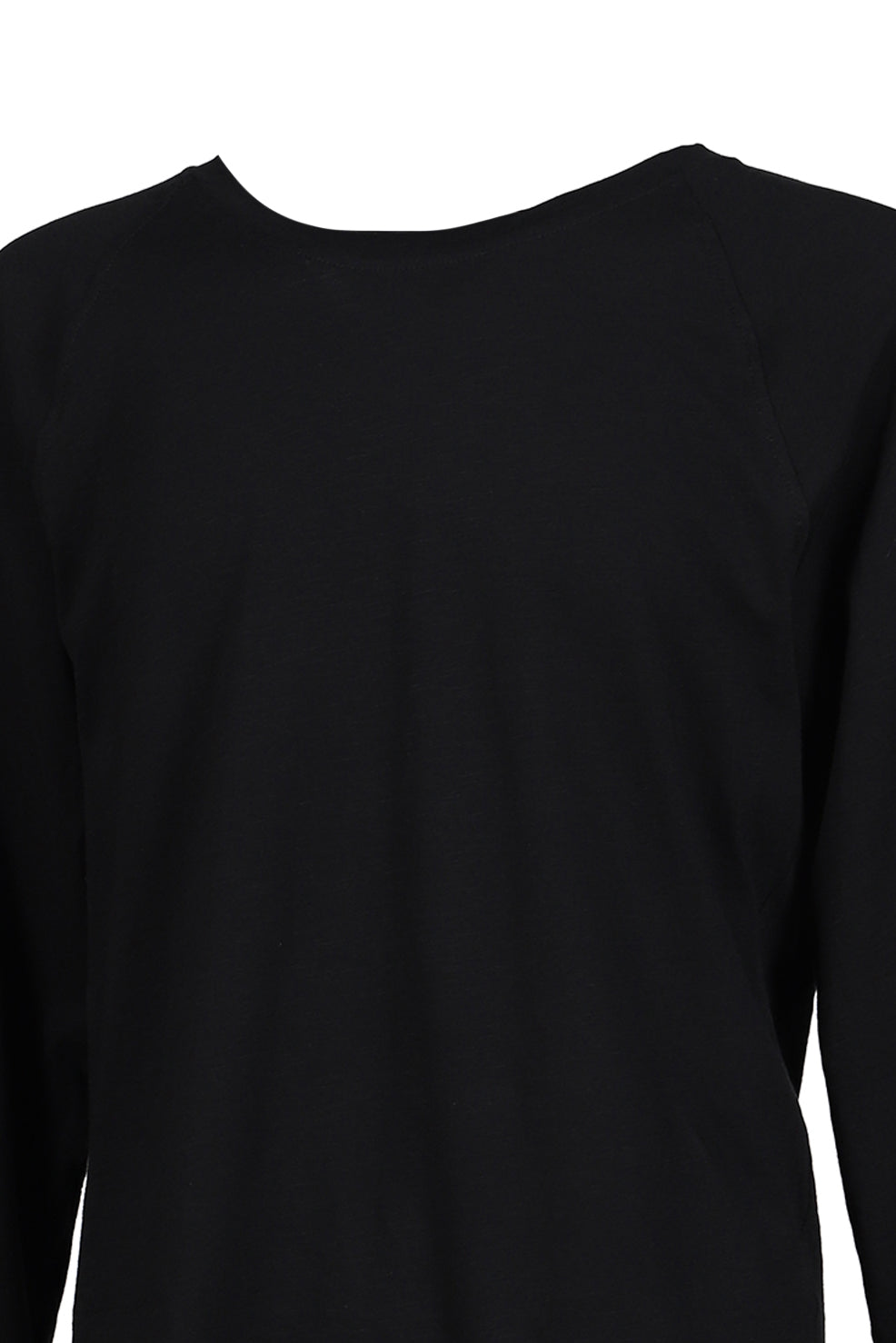 WASTELAND PRINTED PATCHWORK L/S TSHIRT / BLK (WHT PRINT)