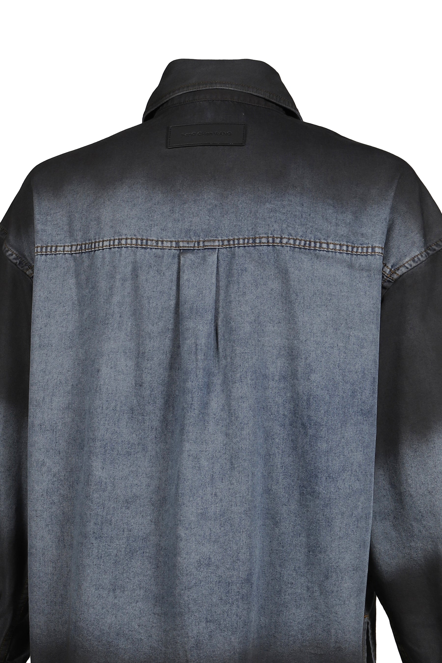 INDIGO GRADIENT DENIM SHIRT / BLU-BLK