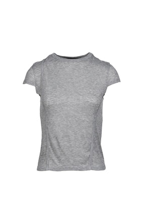 UPSIDE-DOWN LAYERED T-SHIRT / GRY/BLK