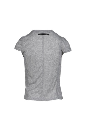 UPSIDE-DOWN LAYERED T-SHIRT / GRY/BLK
