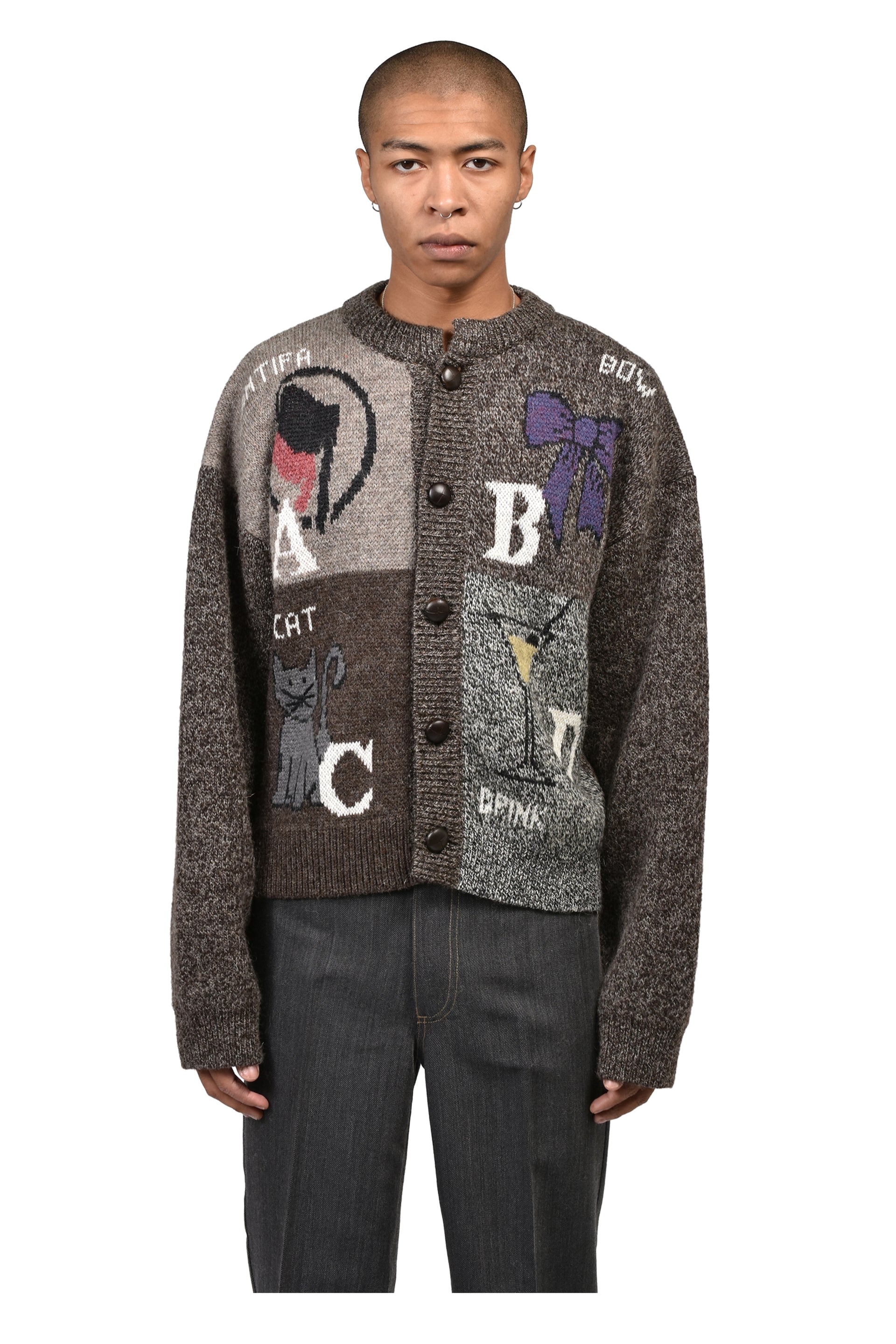 ABCD CARDIGAN / DARKMIX