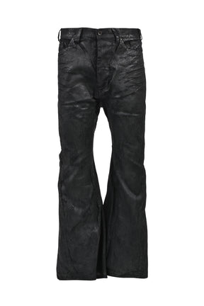COATING FLARE PANTS / BLK