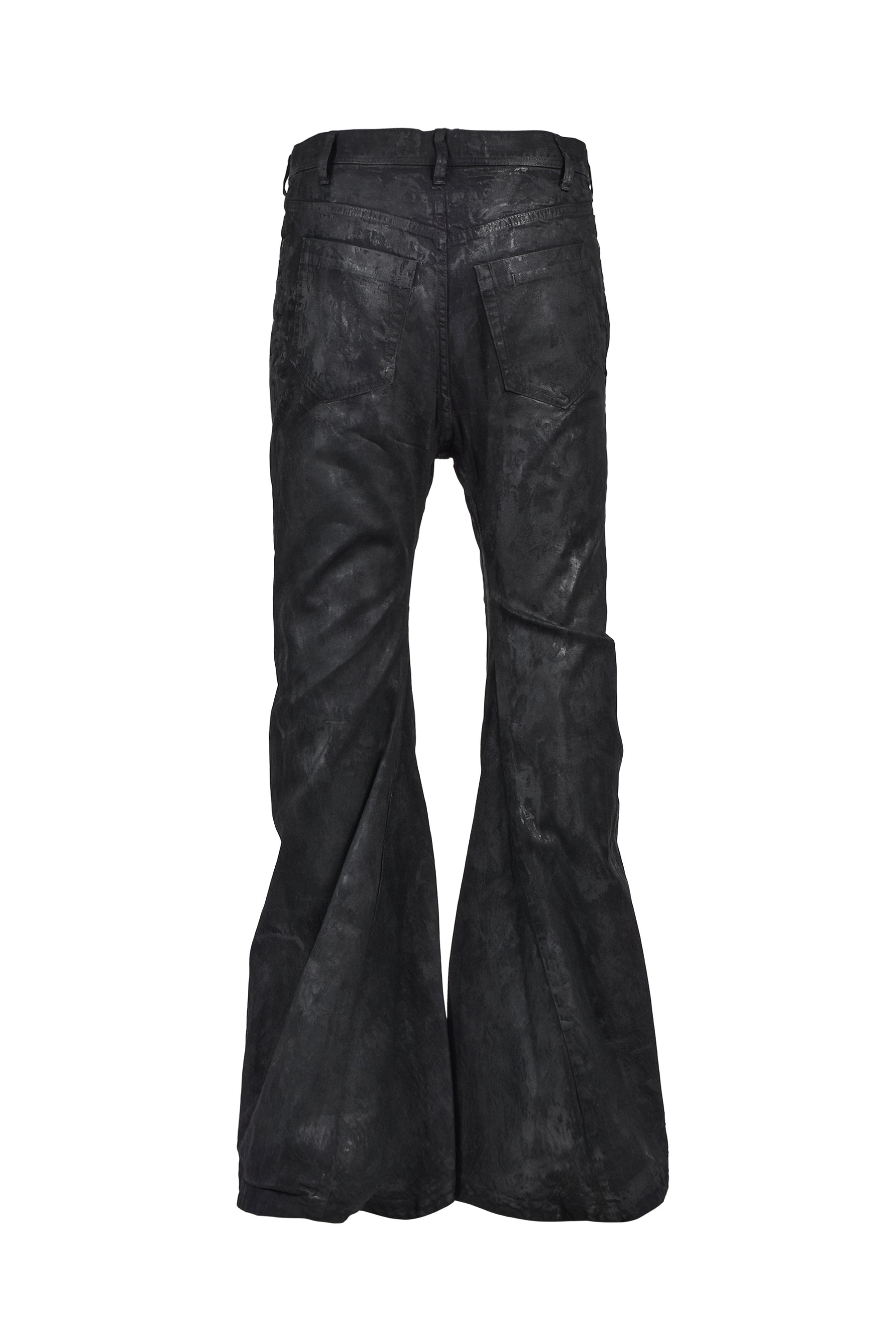 COATING FLARE PANTS / BLK