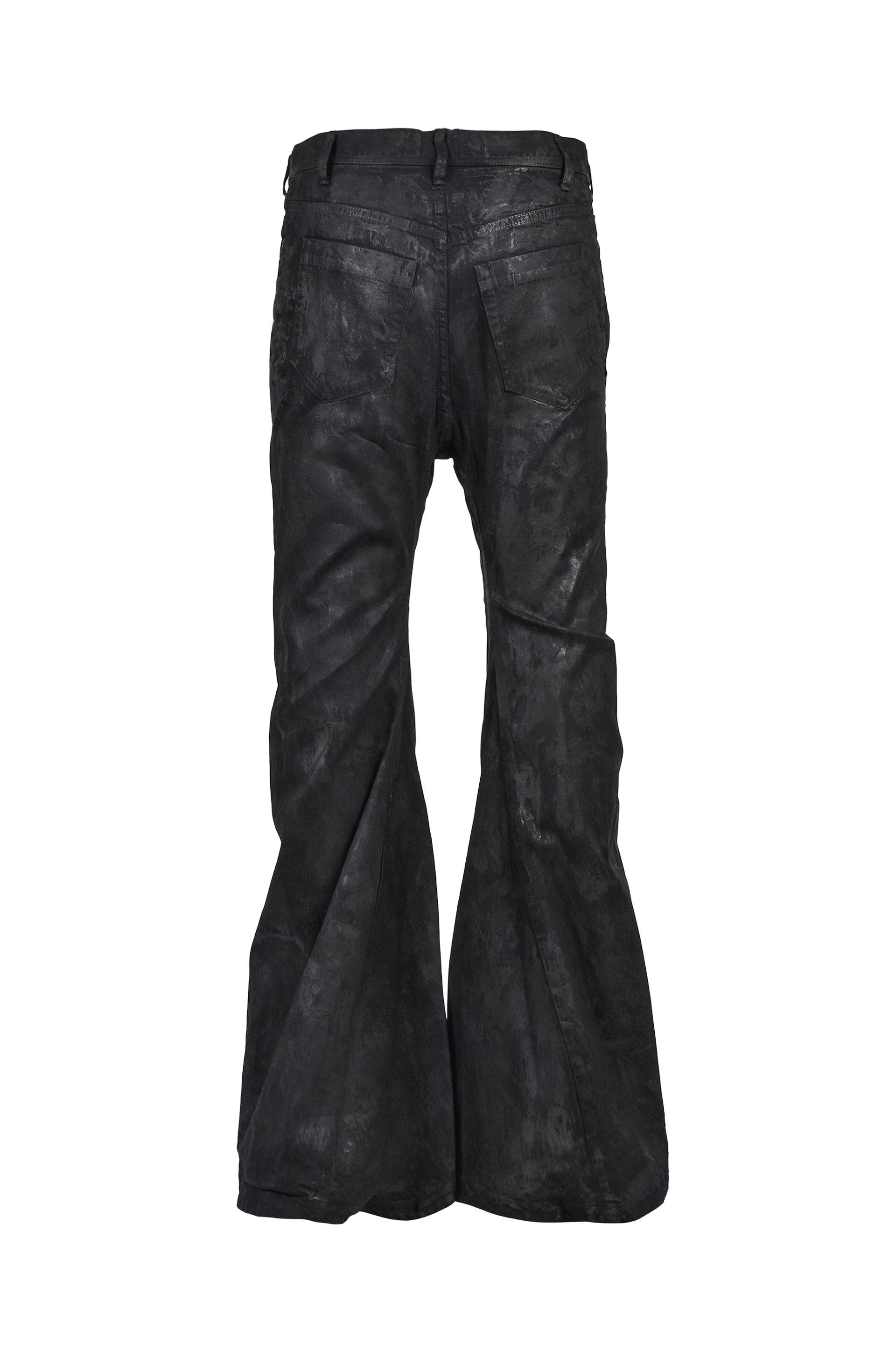 COATING FLARE PANTS / BLK