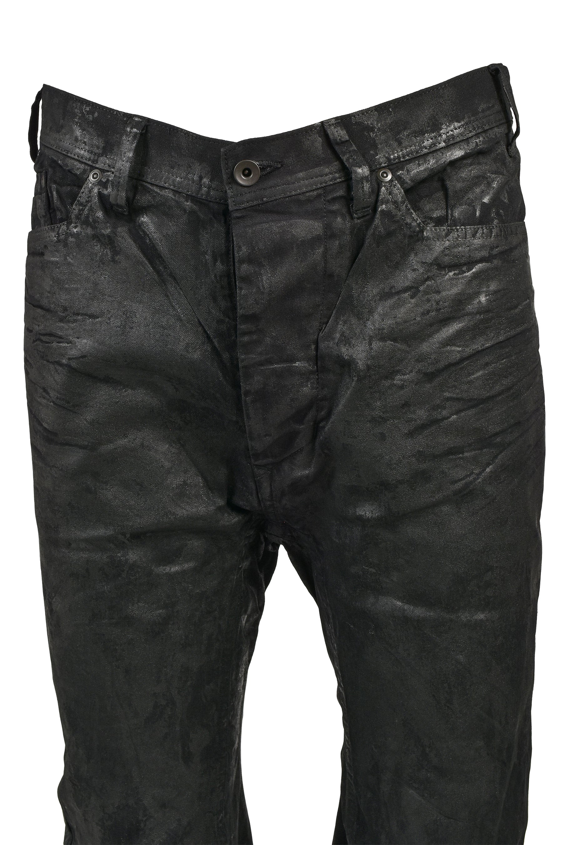 COATING FLARE PANTS / BLK