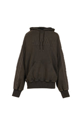 AVAVAV SHOULDERLESS HOODIE / CARBON