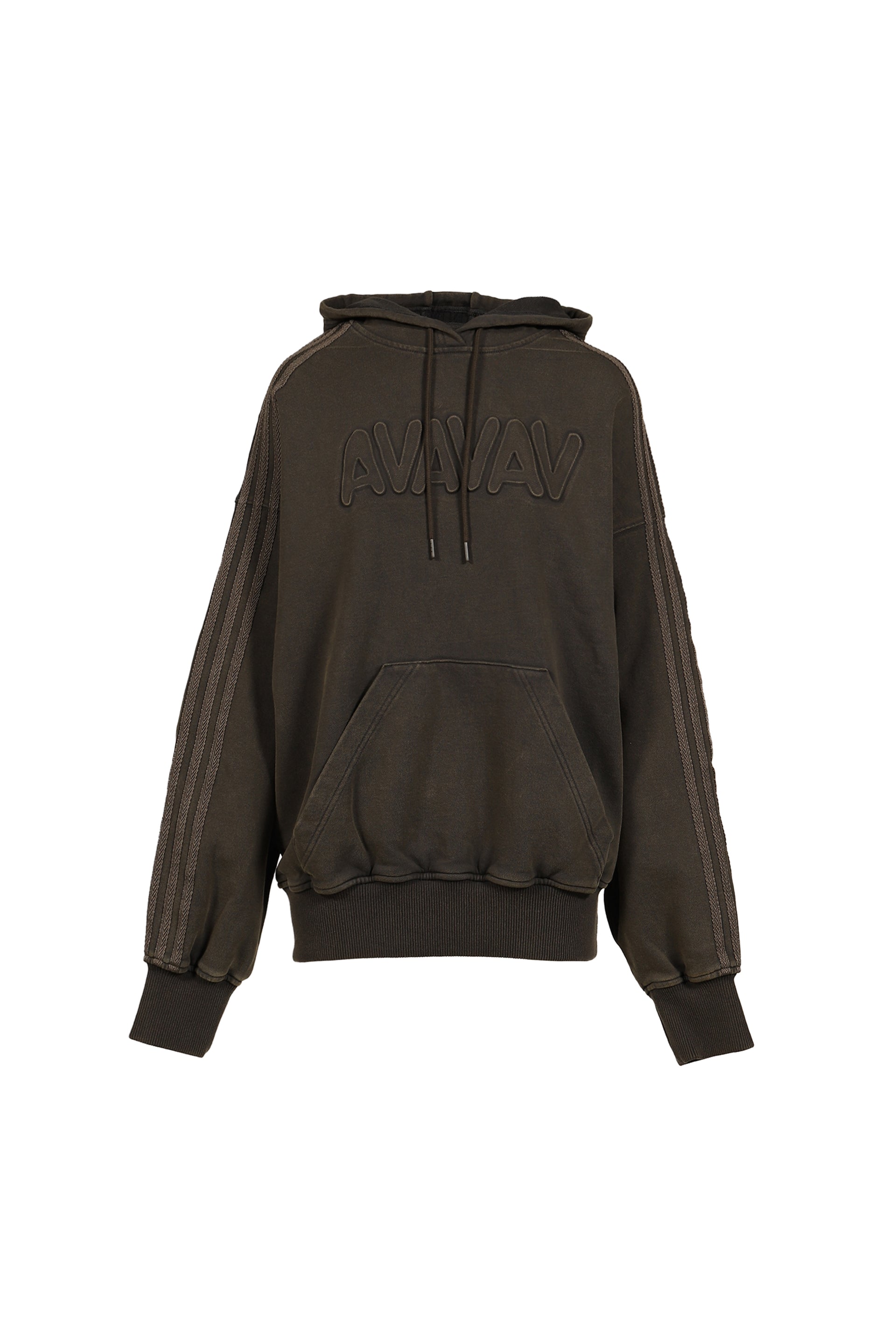AVAVAV SHOULDERLESS HOODIE / CARBON