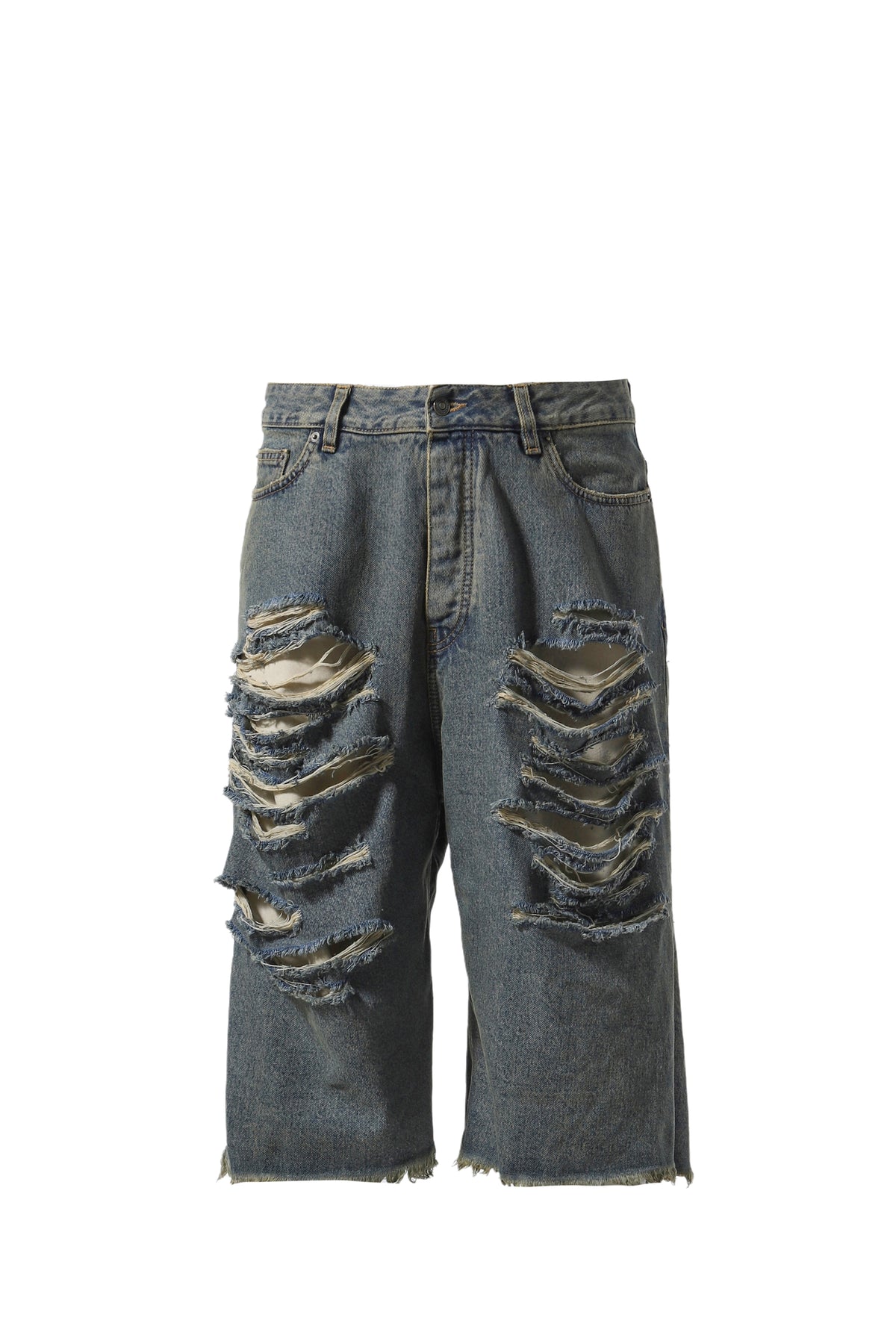 BIG DADDY DENIM SHORT / WASHED BLU