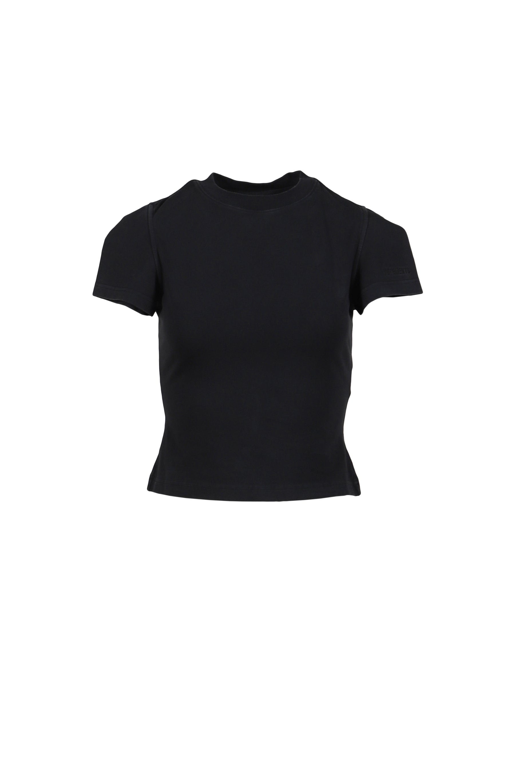 VETEMENTS FRONT SLEEVE BABY T-SHIRT / BLK