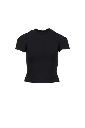VETEMENTS FRONT SLEEVE BABY T-SHIRT / BLK