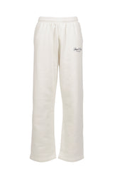 VENDOME LA EMBROIDERED WIDE SWEATPANT / ECRU