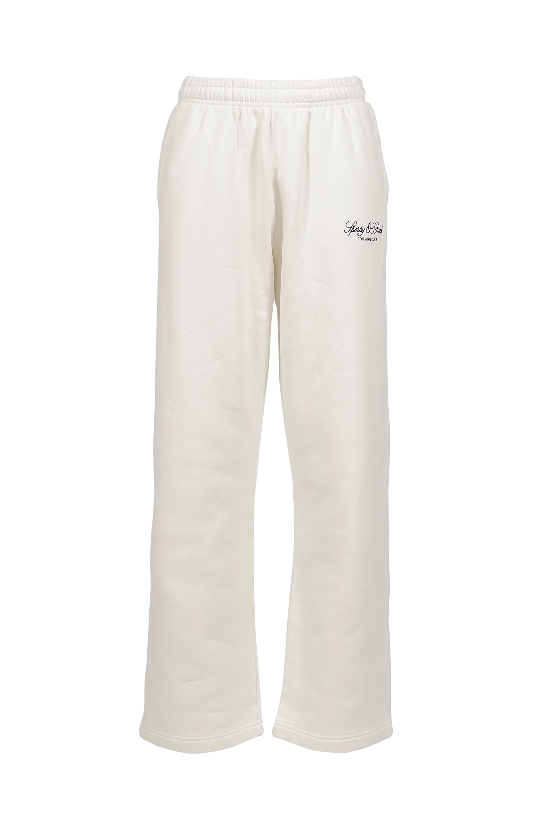 VENDOME LA EMBROIDERED WIDE SWEATPANT / ECRU