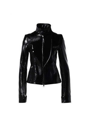 MOTORCYCLE VINYL JACKET / BLK