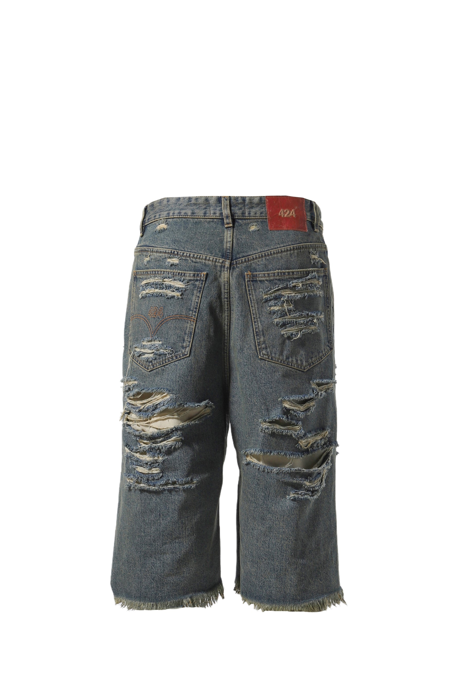 BIG DADDY DENIM SHORT / WASHED BLU