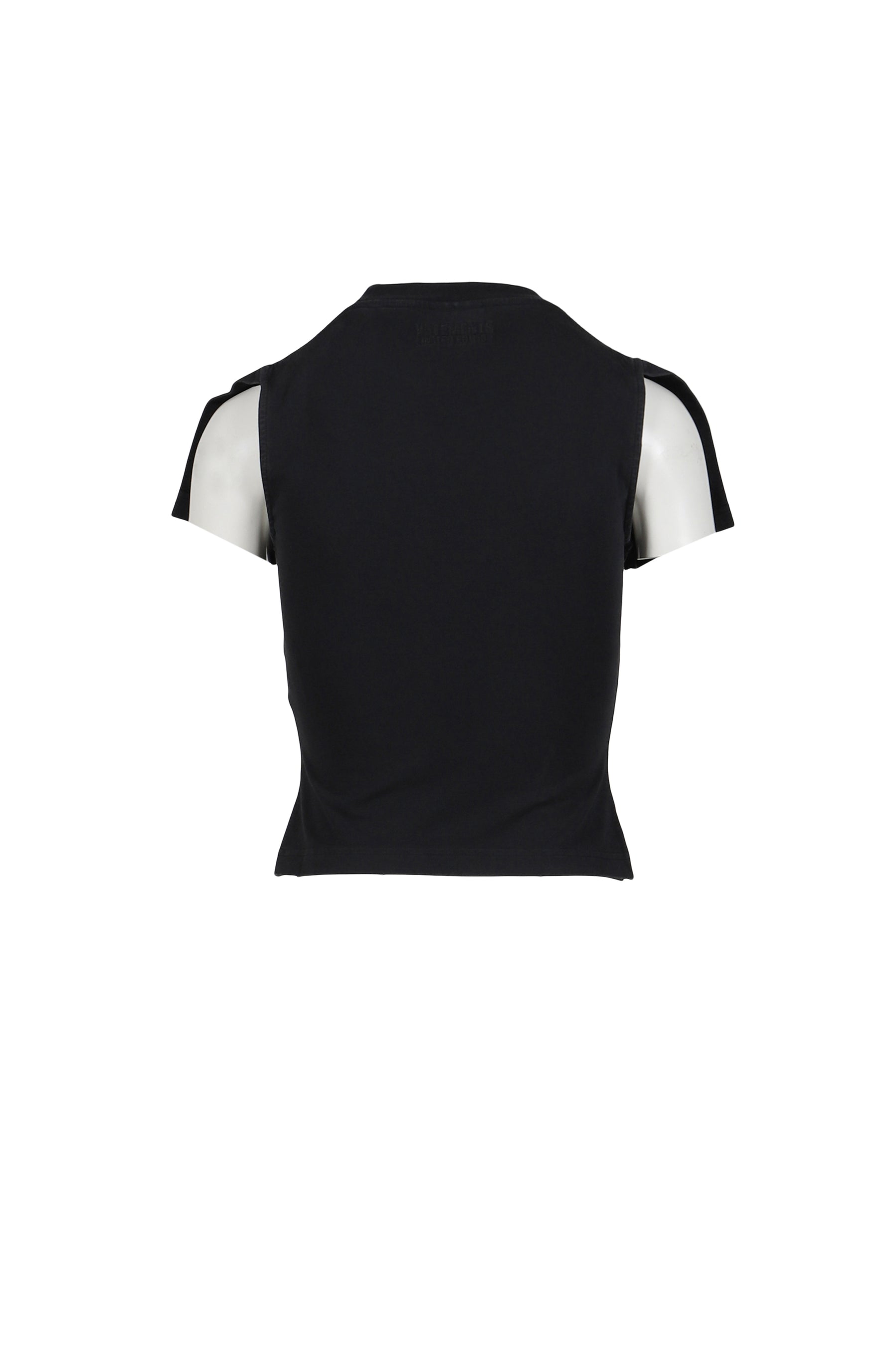 VETEMENTS FRONT SLEEVE BABY T-SHIRT / BLK