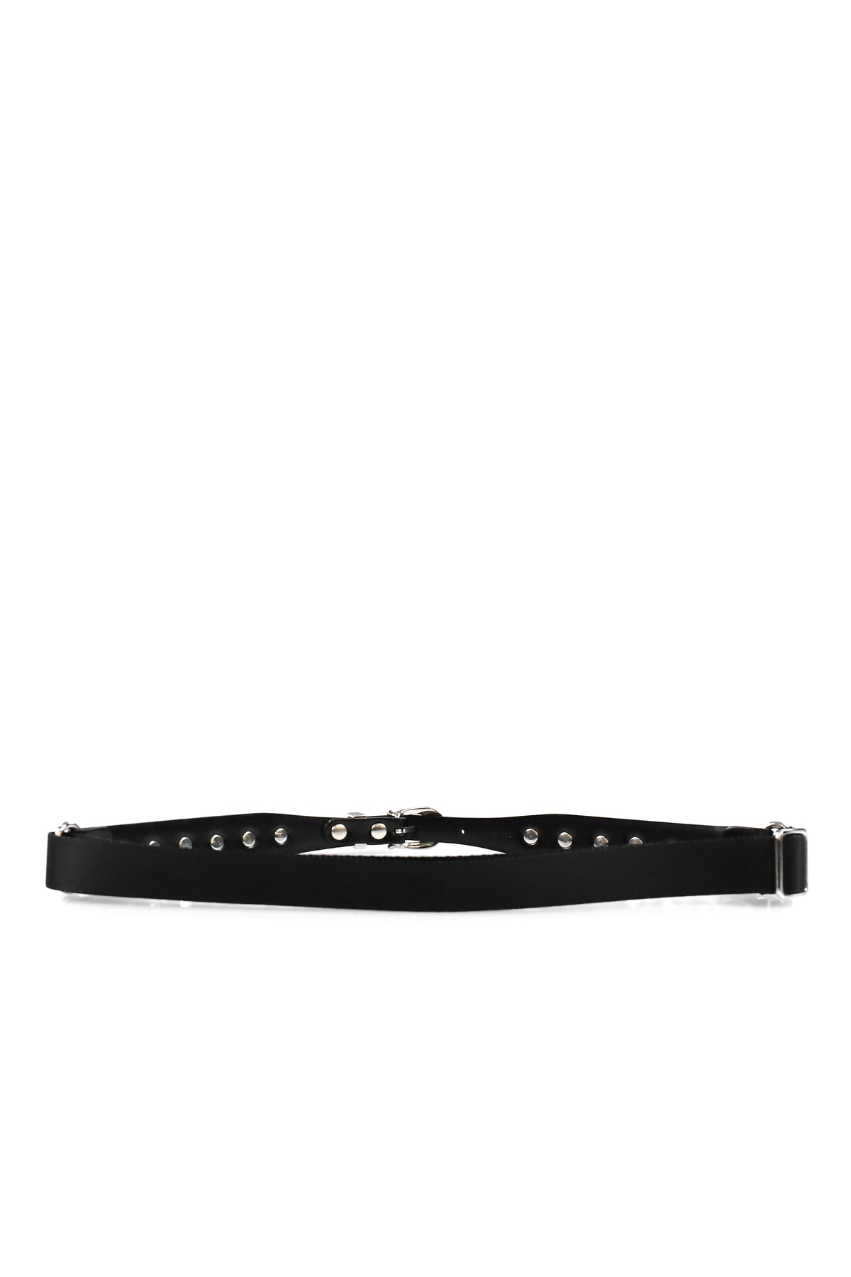 CONCHO LEATHER BELT / BLK