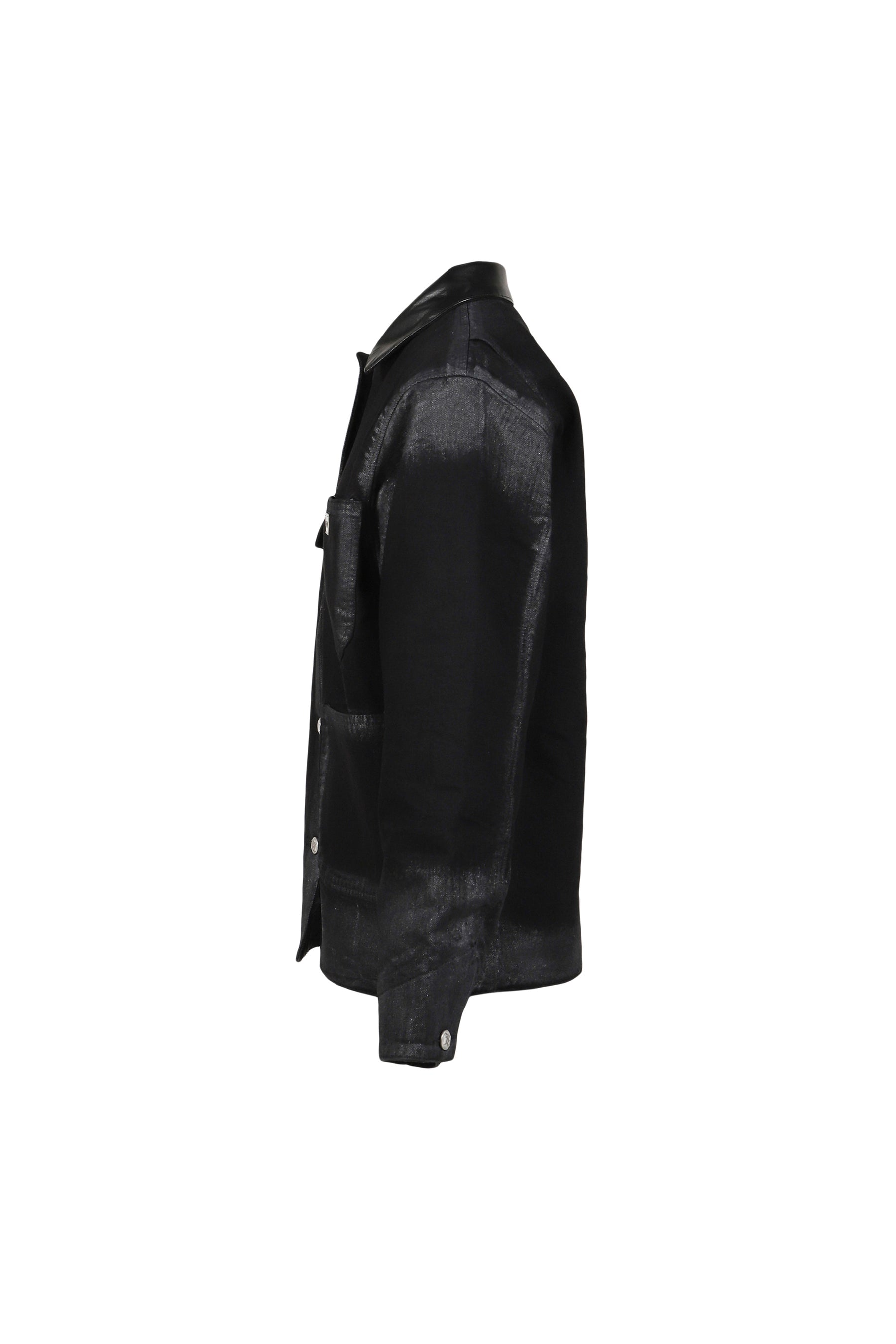 MARFA TWILL WORK JACKET / DUSTED BLK 