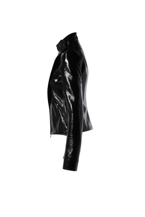 MOTORCYCLE VINYL JACKET / BLK