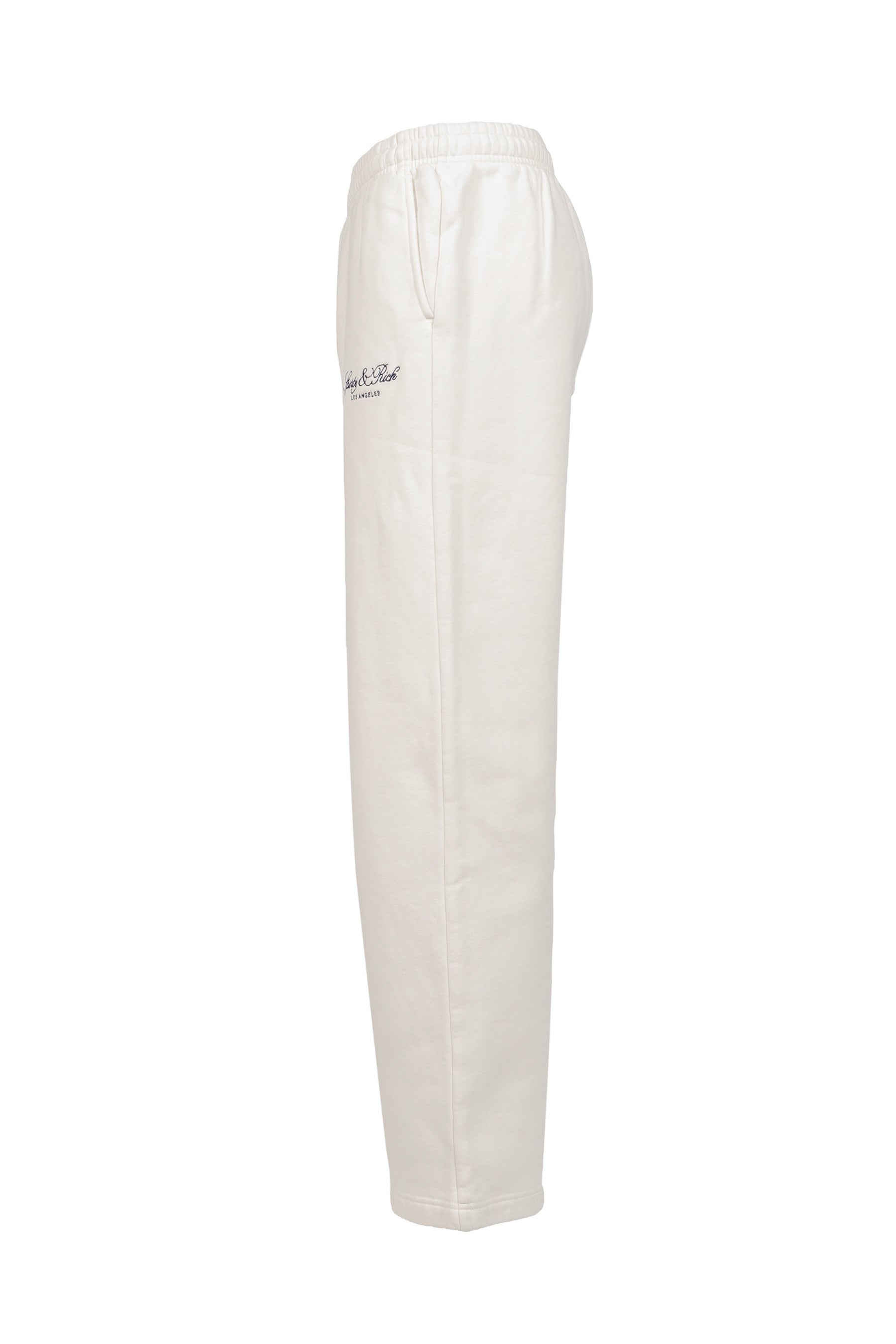 VENDOME LA EMBROIDERED WIDE SWEATPANT / ECRU