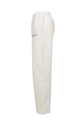 VENDOME LA EMBROIDERED WIDE SWEATPANT / ECRU