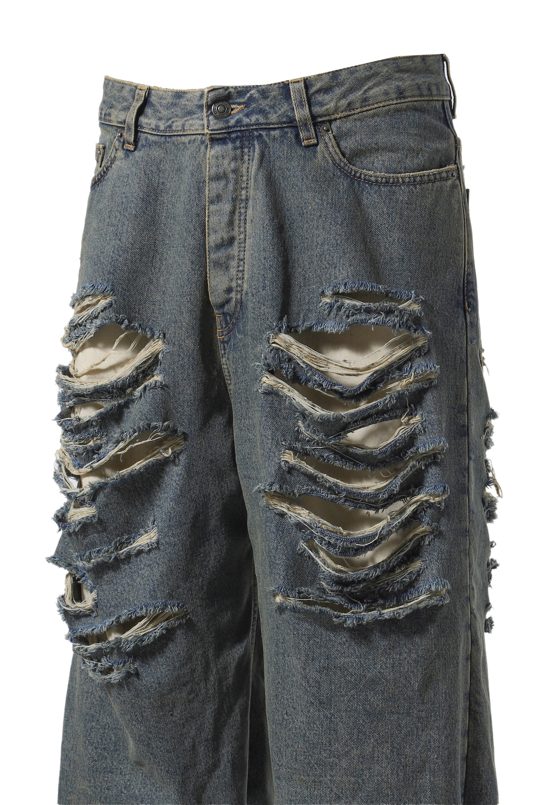 BIG DADDY DENIM SHORT / WASHED BLU