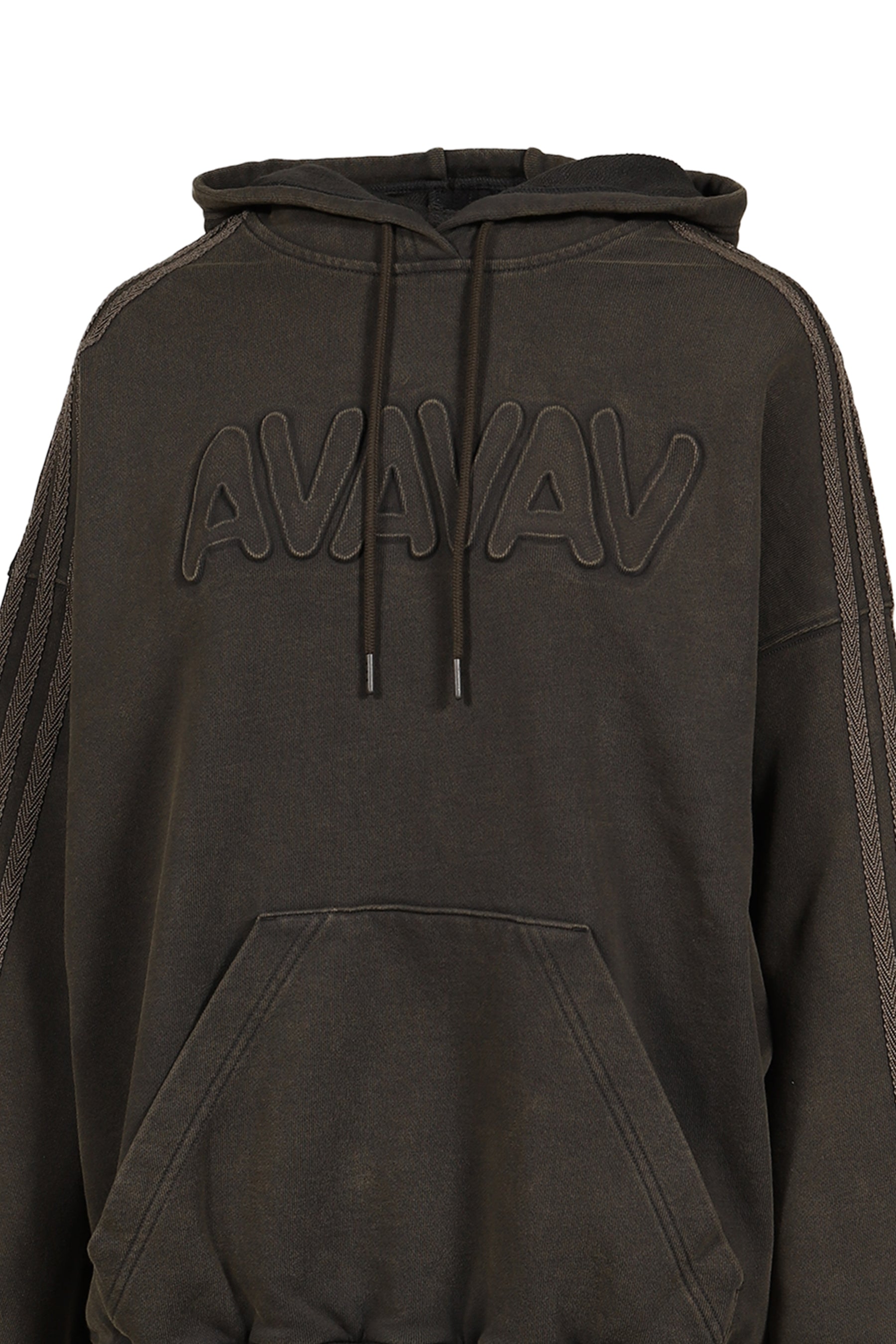 AVAVAV SHOULDERLESS HOODIE / CARBON