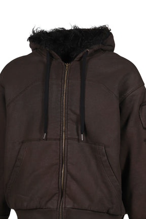 HOODIE WAXED JACKET / D.BRW