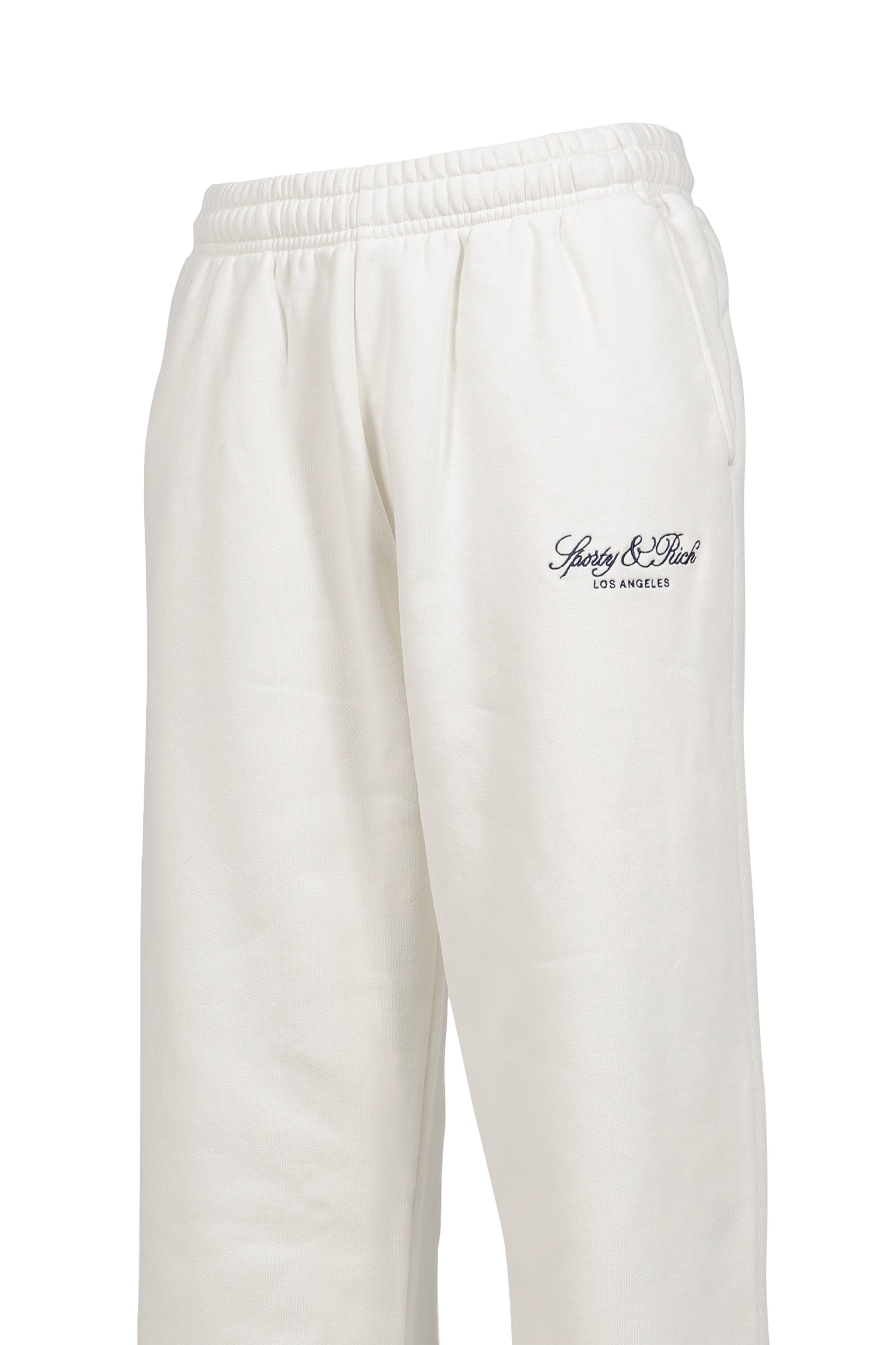 VENDOME LA EMBROIDERED WIDE SWEATPANT / ECRU