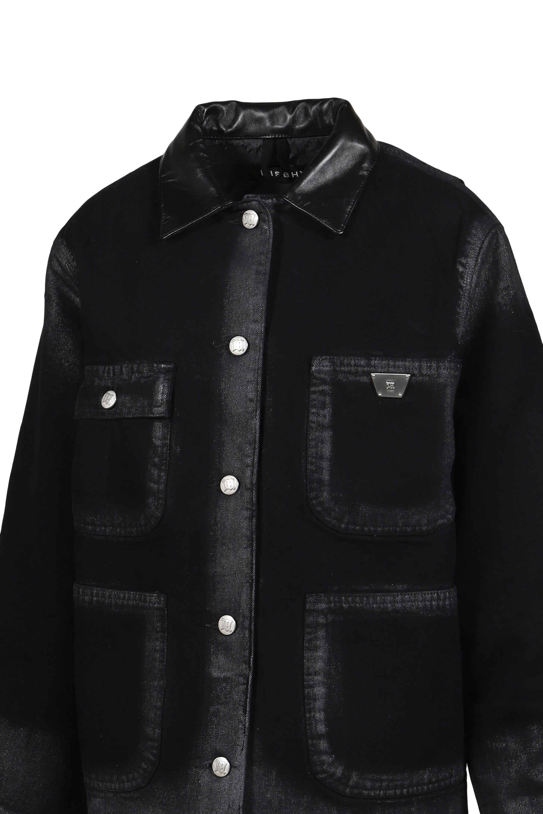 MARFA TWILL WORK JACKET / DUSTED BLK 