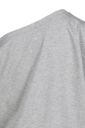 SWEET TREAT SHEEP PRINTED OFF-SHOULDER SHORT SLEEVE T-SHIRT / GRY