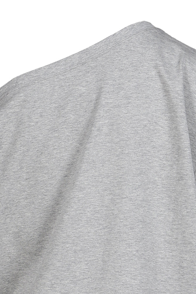 SWEET TREAT SHEEP PRINTED OFF-SHOULDER SHORT SLEEVE T-SHIRT / GRY