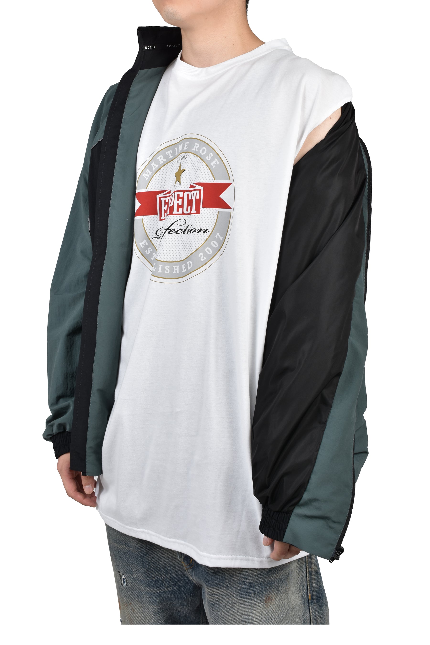 T-LINING TRACK JACKET / BLK TEAL BLK