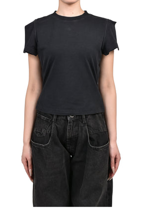 FRONT SLEEVE BABY T-SHIRT / BLK